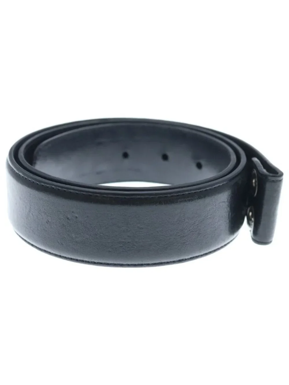 Chrome Hearts 1.5 Strap 1.5 Inch Horseshoe Rivets Leather Belt Black